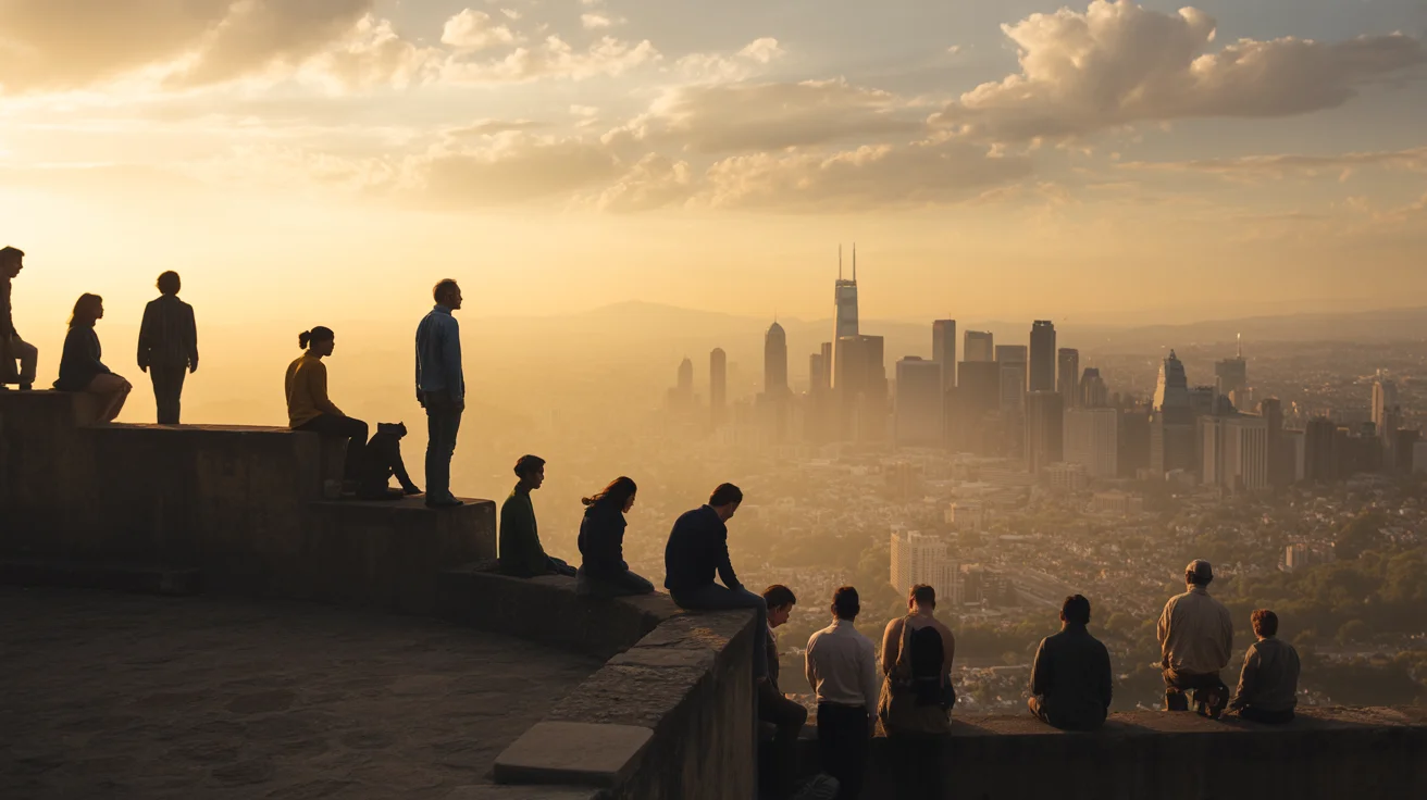 Watchman standing guard over the city